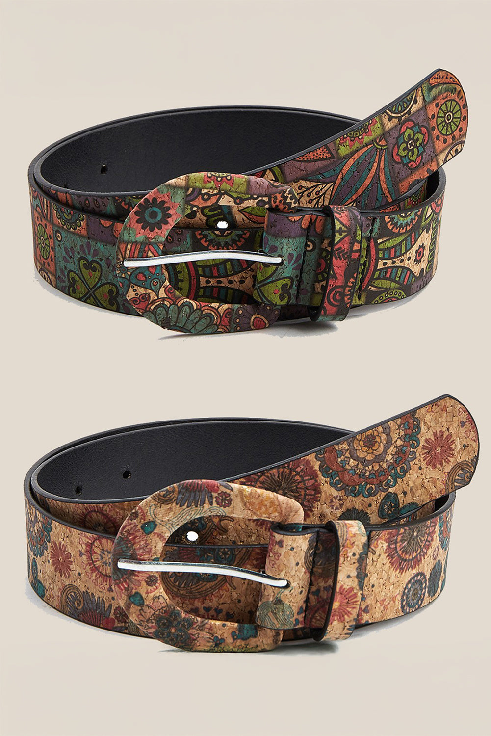 Cinnamon Vintage Floral Buckle Waist Belt